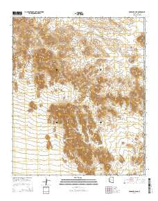 Engesser Pass Arizona Current topographic map, 1:24000 scale, 7.5 X 7.5 Minute, Year 2014