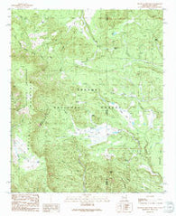 Escudilla Mountain Arizona Historical topographic map, 1:24000 scale, 7.5 X 7.5 Minute, Year 1991