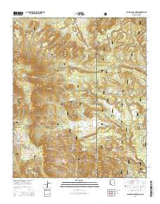 Escudilla Mountain Arizona Current topographic map, 1:24000 scale, 7.5 X 7.5 Minute, Year 2014