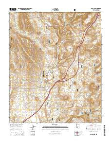 Estler Peak Arizona Current topographic map, 1:24000 scale, 7.5 X 7.5 Minute, Year 2014