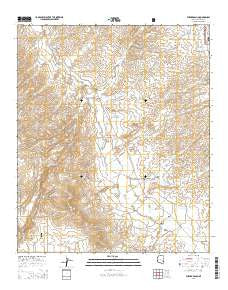 Eureka Ranch Arizona Current topographic map, 1:24000 scale, 7.5 X 7.5 Minute, Year 2014