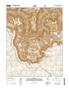 Explorers Monument Arizona Current topographic map, 1:24000 scale, 7.5 X 7.5 Minute, Year 2014