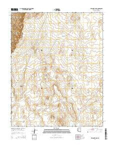 Explosive Rock Arizona Current topographic map, 1:24000 scale, 7.5 X 7.5 Minute, Year 2014