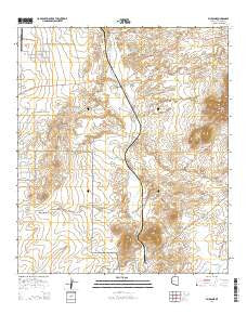 Fairbank Arizona Current topographic map, 1:24000 scale, 7.5 X 7.5 Minute, Year 2014