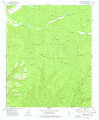 Faught Ridge Arizona Historical topographic map, 1:24000 scale, 7.5 X 7.5 Minute, Year 1977