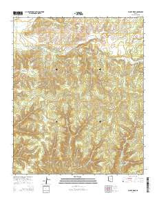 Faught Ridge Arizona Current topographic map, 1:24000 scale, 7.5 X 7.5 Minute, Year 2014