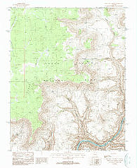 Fern Glen Canyon Arizona Historical topographic map, 1:24000 scale, 7.5 X 7.5 Minute, Year 1988