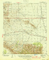 Fisher Hills Arizona Historical topographic map, 1:62500 scale, 15 X 15 Minute, Year 1944