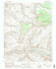 Fishtail Mesa Arizona Historical topographic map, 1:24000 scale, 7.5 X 7.5 Minute, Year 1988