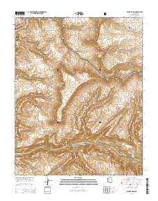 Fishtail Mesa Arizona Current topographic map, 1:24000 scale, 7.5 X 7.5 Minute, Year 2014