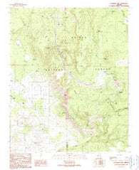 Fitzgerald Hill Arizona Historical topographic map, 1:24000 scale, 7.5 X 7.5 Minute, Year 1989