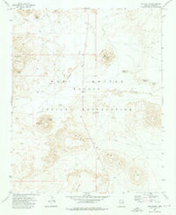 Five Buttes Arizona Historical topographic map, 1:24000 scale, 7.5 X 7.5 Minute, Year 1972