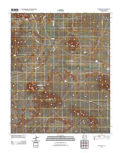 Five Buttes Arizona Historical topographic map, 1:24000 scale, 7.5 X 7.5 Minute, Year 2011