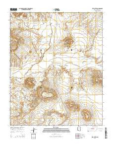 Five Buttes Arizona Current topographic map, 1:24000 scale, 7.5 X 7.5 Minute, Year 2014