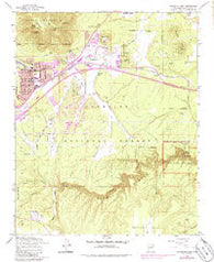 Flagstaff East Arizona Historical topographic map, 1:24000 scale, 7.5 X 7.5 Minute, Year 1962