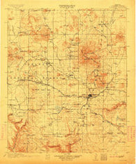Flagstaff Arizona Historical topographic map, 1:125000 scale, 30 X 30 Minute, Year 1912