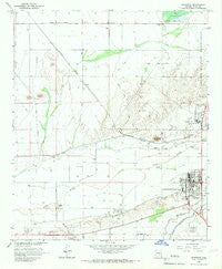 Florence Arizona Historical topographic map, 1:24000 scale, 7.5 X 7.5 Minute, Year 1965