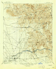 Florence Arizona Historical topographic map, 1:125000 scale, 30 X 30 Minute, Year 1902