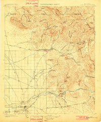 Florence Arizona Historical topographic map, 1:125000 scale, 30 X 30 Minute, Year 1902