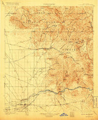 Florence Arizona Historical topographic map, 1:125000 scale, 30 X 30 Minute, Year 1902