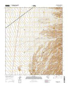Florence NE Arizona Current topographic map, 1:24000 scale, 7.5 X 7.5 Minute, Year 2014