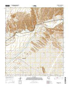 Florence SE Arizona Current topographic map, 1:24000 scale, 7.5 X 7.5 Minute, Year 2014