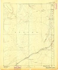 Fort Defiance New Mexico Historical topographic map, 1:250000 scale, 1 X 1 Degree, Year 1886