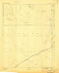 Fort Defiance New Mexico Historical topographic map, 1:250000 scale, 1 X 1 Degree, Year 1892