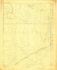 Fort Defiance New Mexico Historical topographic map, 1:250000 scale, 1 X 1 Degree, Year 1892
