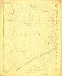 Fort Defiance New Mexico Historical topographic map, 1:250000 scale, 1 X 1 Degree, Year 1892