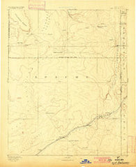 Fort Defiance New Mexico Historical topographic map, 1:250000 scale, 1 X 1 Degree, Year 1892