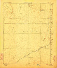 Fort Defiance New Mexico Historical topographic map, 1:250000 scale, 1 X 1 Degree, Year 1892