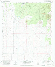 Fort Grant Arizona Historical topographic map, 1:24000 scale, 7.5 X 7.5 Minute, Year 1972