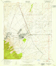 Fort Huachuca Arizona Historical topographic map, 1:24000 scale, 7.5 X 7.5 Minute, Year 1948