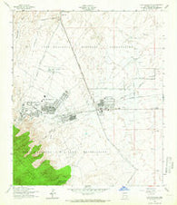 Fort Huachuca Arizona Historical topographic map, 1:24000 scale, 7.5 X 7.5 Minute, Year 1958