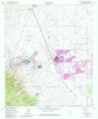 Fort Huachuca Arizona Historical topographic map, 1:24000 scale, 7.5 X 7.5 Minute, Year 1958
