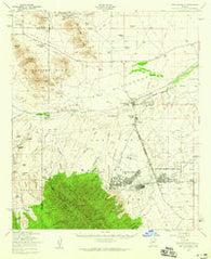 Fort Huachuca Arizona Historical topographic map, 1:62500 scale, 15 X 15 Minute, Year 1958