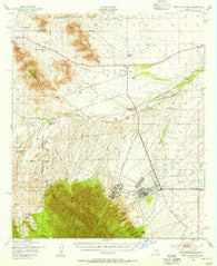 Fort Huachuca Arizona Historical topographic map, 1:62500 scale, 15 X 15 Minute, Year 1948