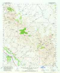 Fort Thomas Arizona Historical topographic map, 1:62500 scale, 15 X 15 Minute, Year 1960