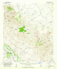 Fort Thomas Arizona Historical topographic map, 1:62500 scale, 15 X 15 Minute, Year 1960