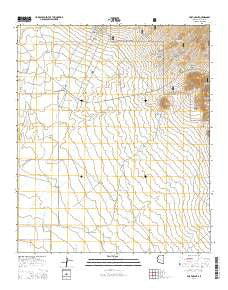 Fort Grant Arizona Current topographic map, 1:24000 scale, 7.5 X 7.5 Minute, Year 2014