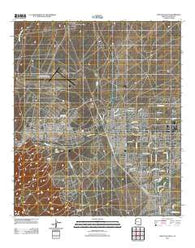 Fort Huachuca Arizona Historical topographic map, 1:24000 scale, 7.5 X 7.5 Minute, Year 2011