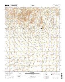 Fortified Peak Arizona Current topographic map, 1:24000 scale, 7.5 X 7.5 Minute, Year 2014
