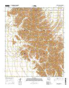 Fortuna Mine Arizona Current topographic map, 1:24000 scale, 7.5 X 7.5 Minute, Year 2014