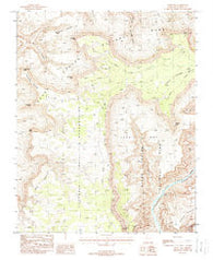 Fossil Bay Arizona Historical topographic map, 1:24000 scale, 7.5 X 7.5 Minute, Year 1988