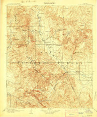 Four Peaks Arizona Historical topographic map, 1:125000 scale, 30 X 30 Minute, Year 1909