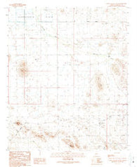 Fourth of July Butte Arizona Historical topographic map, 1:24000 scale, 7.5 X 7.5 Minute, Year 1989