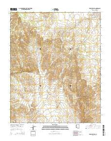 Frazier Wells Arizona Current topographic map, 1:24000 scale, 7.5 X 7.5 Minute, Year 2014