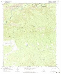 Freezeout Mountain Arizona Historical topographic map, 1:24000 scale, 7.5 X 7.5 Minute, Year 1967