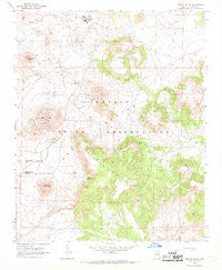 French Butte Arizona Historical topographic map, 1:24000 scale, 7.5 X 7.5 Minute, Year 1967